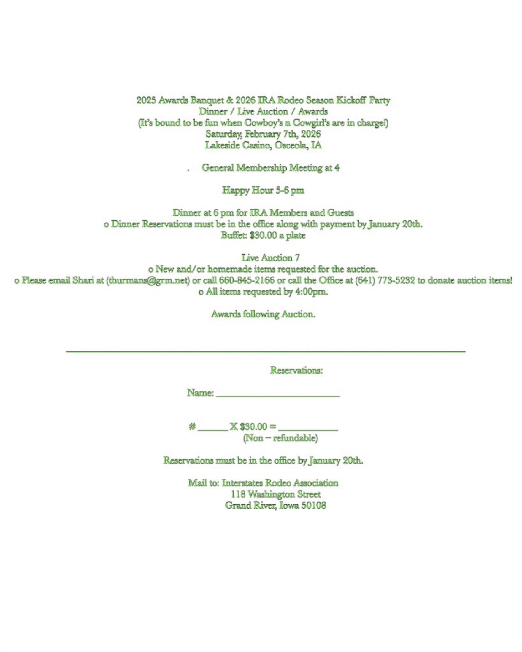 IRA Banquet - 2/7/26